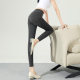 High elastic knitted imitation denim leggings for women