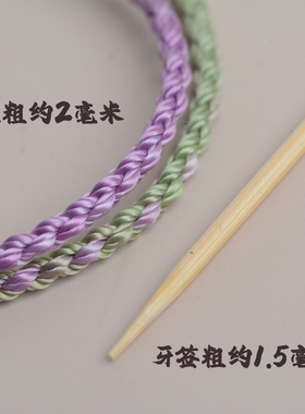 桃花结项链绳纯手工编织绳锁骨链