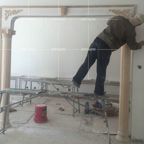 东阳木雕罗马柱欧式柱头建筑装潢实木梁托电视背景墙垭口装饰精品 - 图3