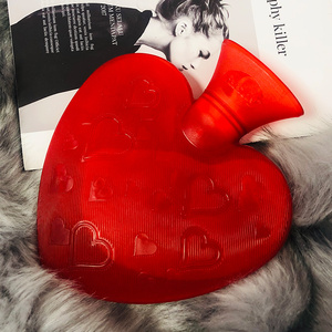 德国进口fashy心形热水袋女 充注水爱心透明暖水袋暖手宝 送外套