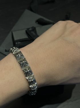美式朋克风格重工浮雕男女款手链