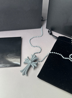 暗黑潮流男女十字架项链礼盒装