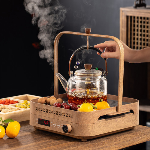 围炉煮茶烤火炉套装2025新款煮茶器全套电陶炉室内无烟养生煮茶壶 - 图2