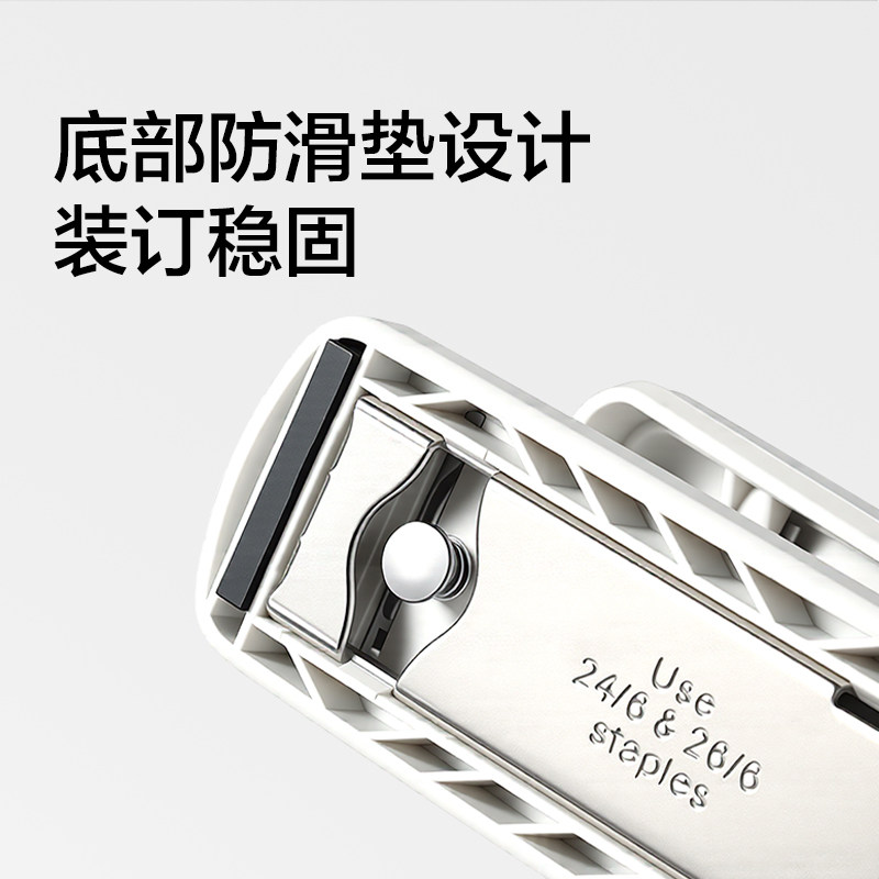Deli mini portable soft glue stapler that does not hurt your hands