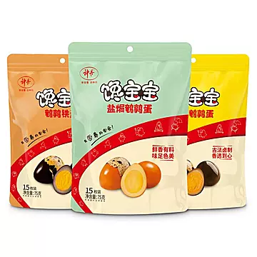 神丹馋宝宝鹌鹑卤蛋5袋75枚[20元优惠券]-寻折猪