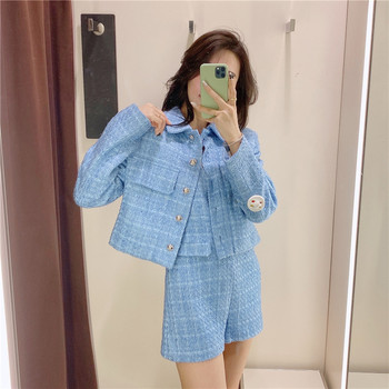 2021 Spring New ZA Women's Wear Xiaoxiangfeng Textured Short Blazer 2265397 2391397