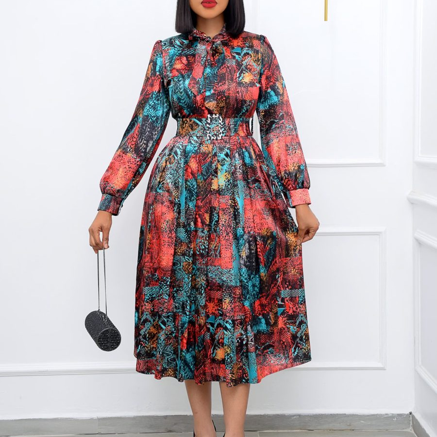 African Dress for Women New Fahion Plus Size Female Clothes - 图2