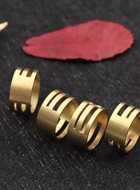 手工制作戒环开合器挂圈器护指戒子圈diy配件戒指开口圈辅助工具