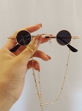 眼镜链女挂脖钛钢眼睛链眼镜绳防掉老花镜防掉绳墨镜近视