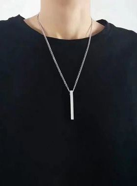 秋冬几何吊坠项链女轻奢小众气质毛衣链高级感长款搭配打底衫配饰