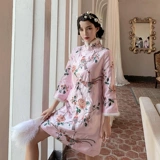 Стеганое ципао, пуховик, демисезонный лонгслив, платье, коллекция 2023, китайский стиль