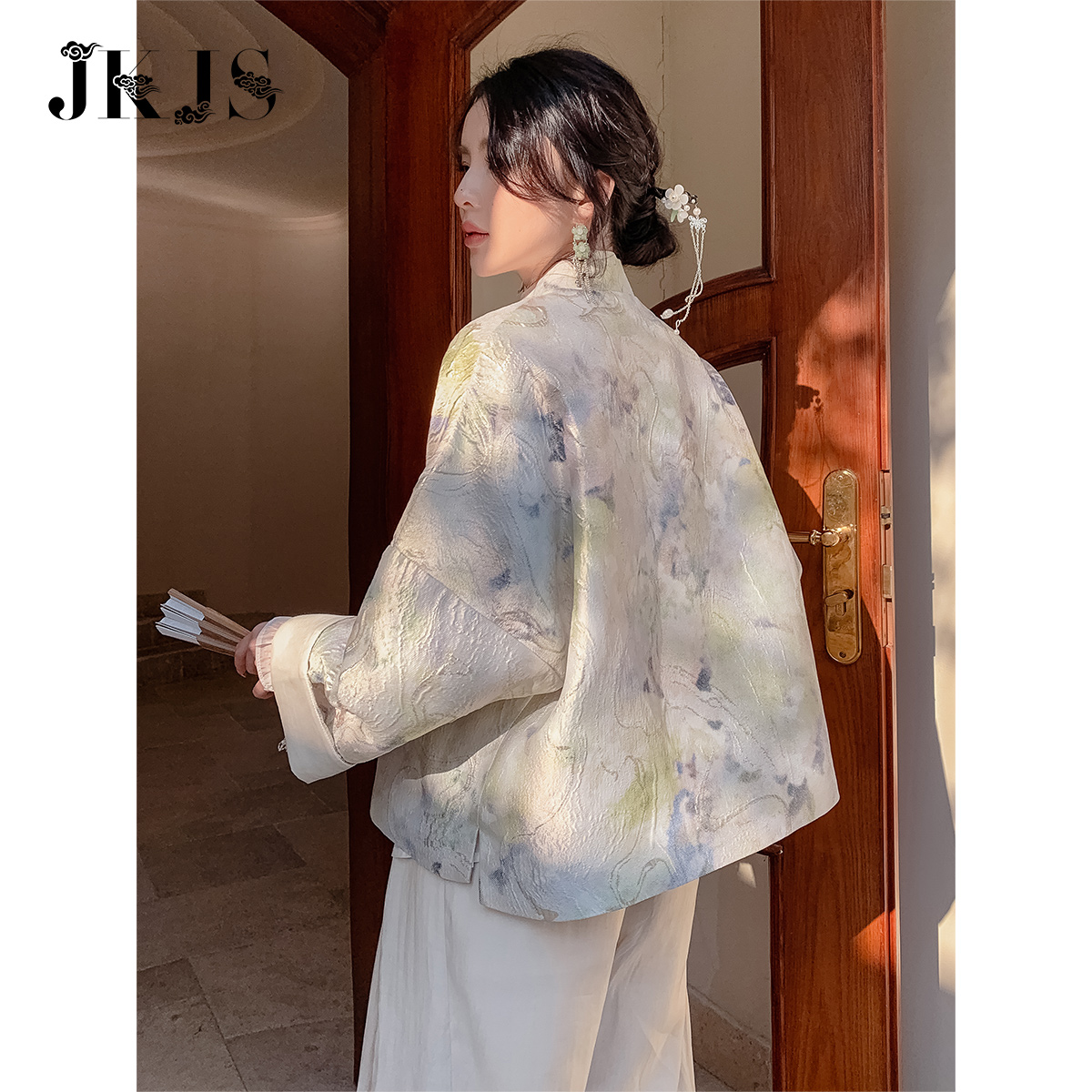 jkjs新中式外套唐装女中国风汉服 jkjs上衣