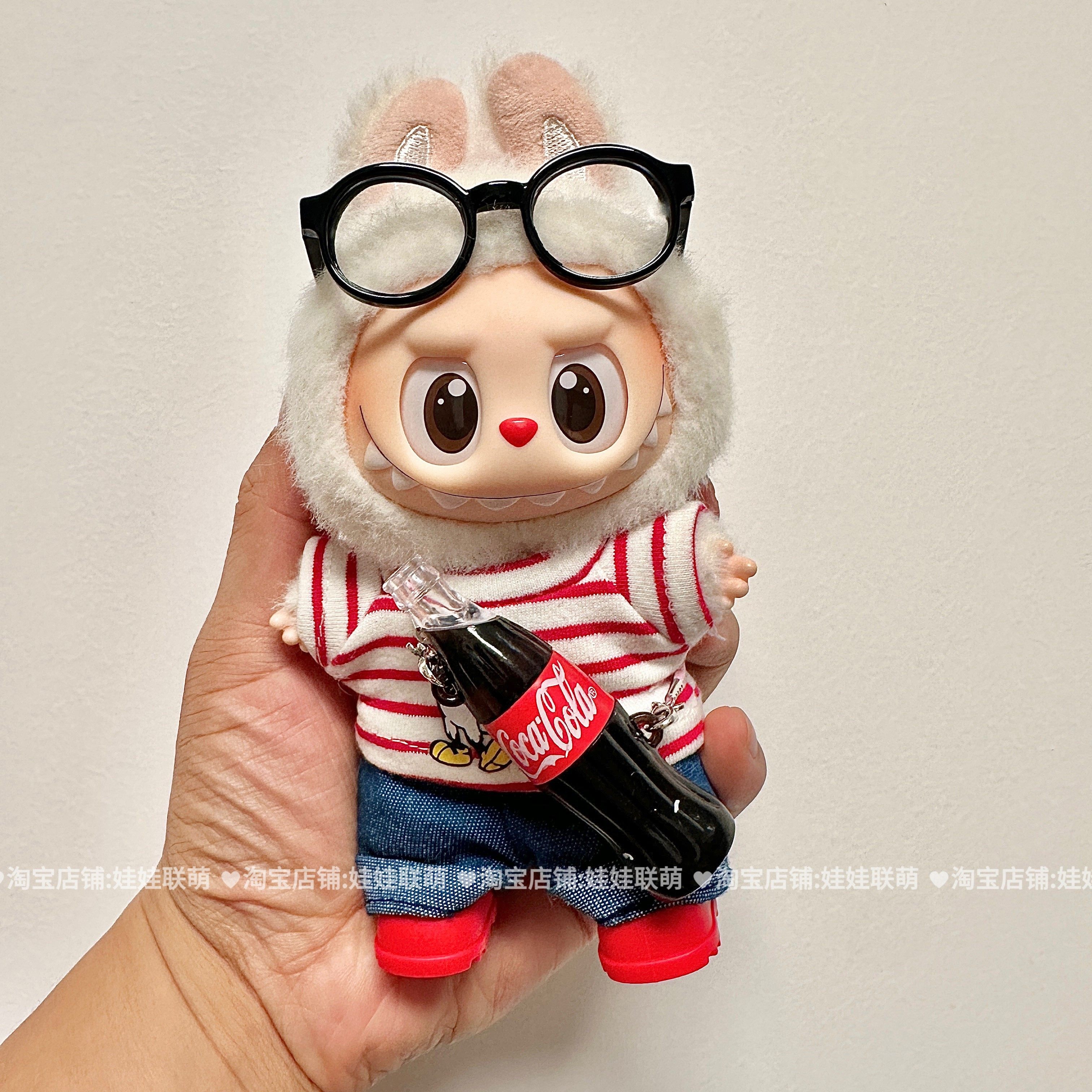 一二三代labubu坐坐娃衣挂件拉布布衣服盲盒玩偶抱婴袋裤子服装套,淘宝优惠券,粉丝福利购,淘宝优惠卷