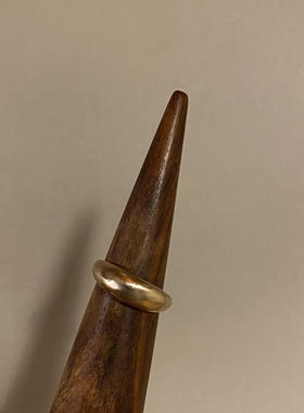 noguchi百搭复古圆弧形素面戒指