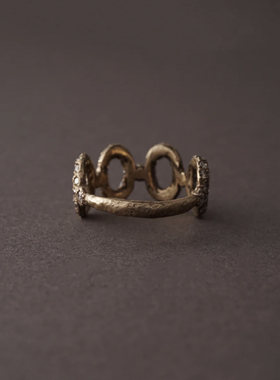 noguchi20周年VSL圆形镂空戒指