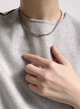 noguchi锁链状钻石镶嵌女款项链