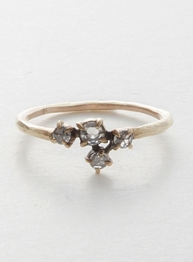 日本职人手工制作钻石镶嵌指环