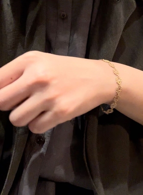 noguchi手工制复古蕾丝镂空手链