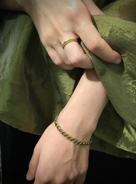 匆匆匆匆noguchi素金手链女款