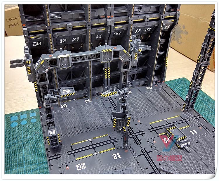 高达模型机巢格纳库场景整备架zoids 变形金刚前线基地MG HG PG - 图0