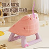 Baby stool, children's barking chair, backrest chair, dining chair
