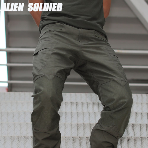 异种兵八代机车战术修身作训工装束脚长裤军迷户外服饰男春夏秋男 - 图2