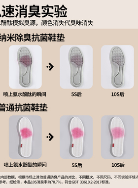 纳米除臭鞋垫男士吸汗防臭透气