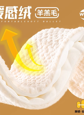 鞋垫女新款冬季保暖加厚毛绒