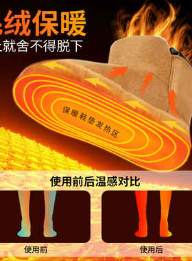 长毛绒冬季女保暖鞋垫超舒适防寒