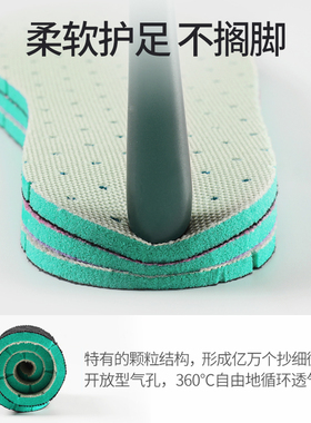 男士军训超软底除臭夏季运动鞋垫