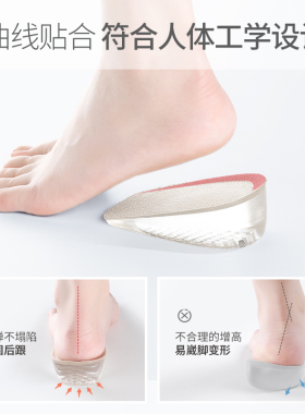 小个子增高神器不塌陷半垫女后跟