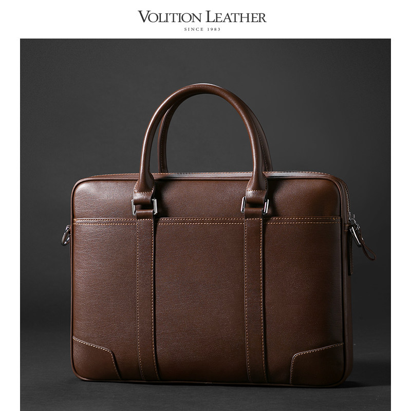 手提包男横款单肩商务包男士包包 volition男士包袋