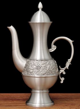 纯锡酒壶套装高档中式底盘乔迁