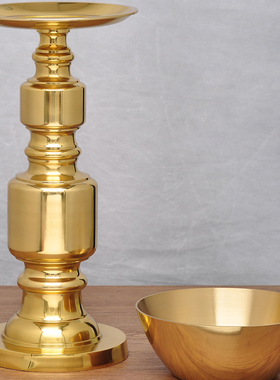 黄铜光身铜碗油灯摆件特大号酥油灯油灯家用寺庙佛堂供灯佛具用品