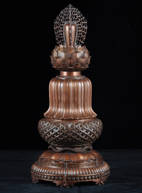 香炉供佛花瓶烛台寺庙香炉紫铜