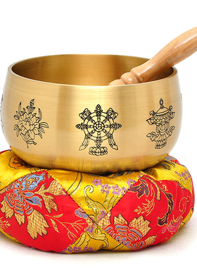 黄铜日式风长柄引磬