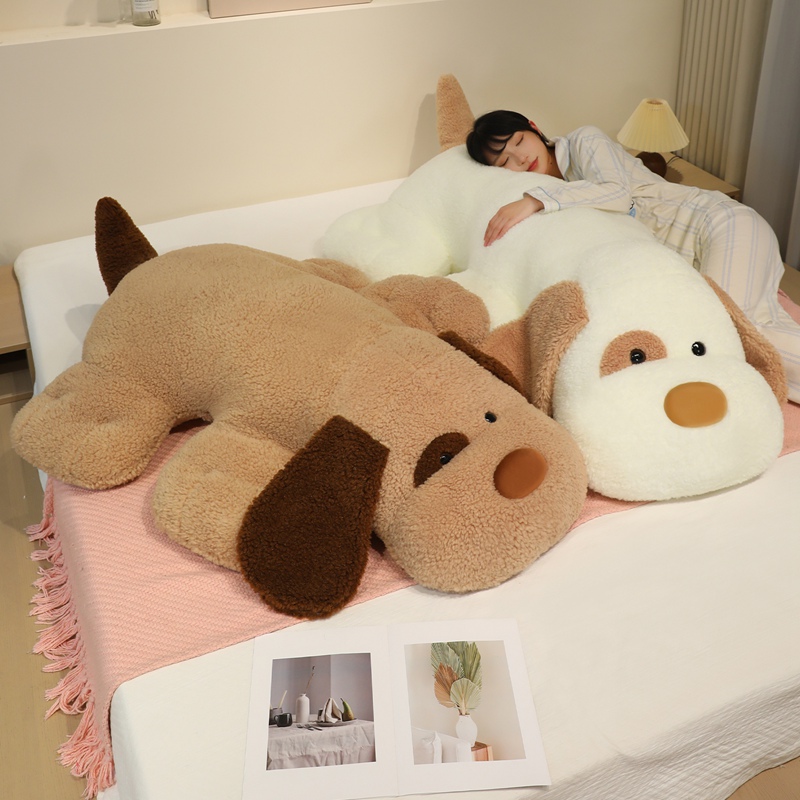 大号大耳朵趴趴狗毛绒玩具公仔玩偶女生睡觉抱枕布娃憨豆狗大抱枕 - 图3