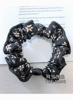 韩系碎花大肠小肠发圈高级感百搭气质扎头发绳高弹力皮筋头花发饰