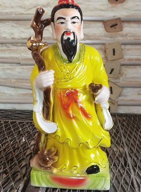 陶瓷高档黄油企华佗孙思邈药王神像45厘米高