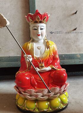 陶瓷全堂佛观音如来地藏王弥勒佛 神像摆件