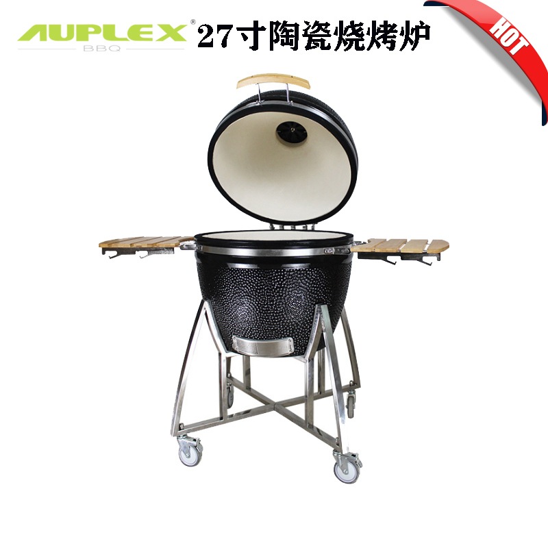 kamado grill大绿蛋陶瓷烧烤炉 美式烧烤炉 大型烧烤炉商用27英寸 - 图3