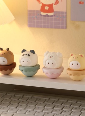 治愈情绪不倒翁小摆件桌面装饰品办公室工位解压神器生日礼物女生