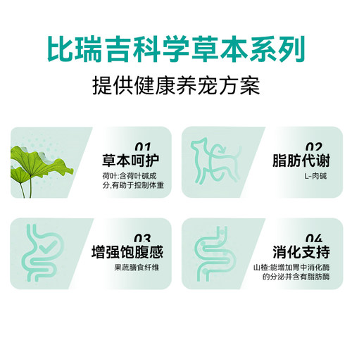 比瑞吉低脂减肥狗粮2kg科学草本配方肠胃心脏泌尿道体重调理犬粮 - 图2