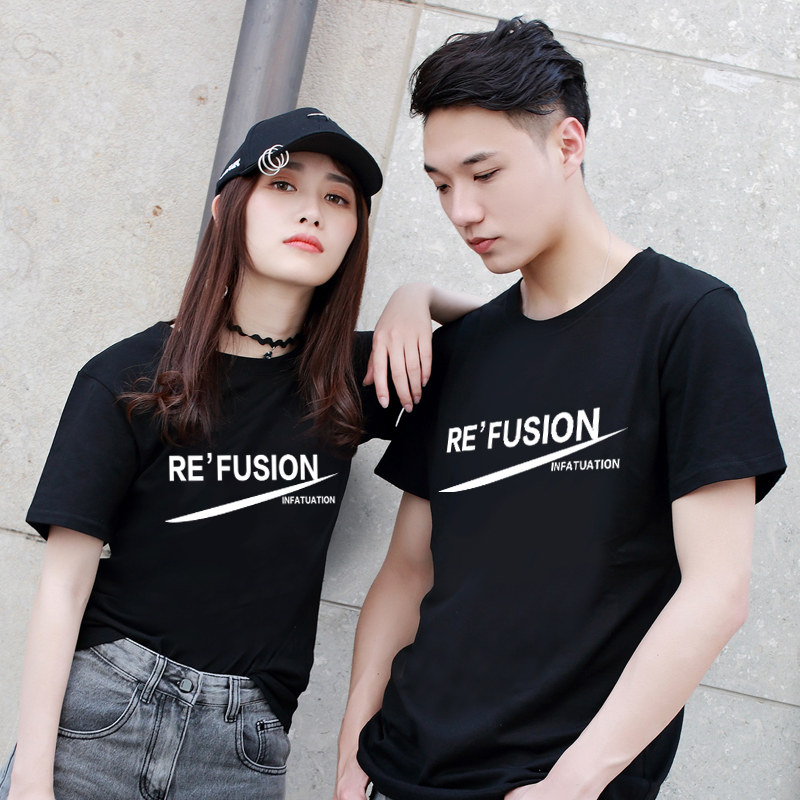 情侣装夏装2020年新款ins超火t恤 低调的依恋T恤
