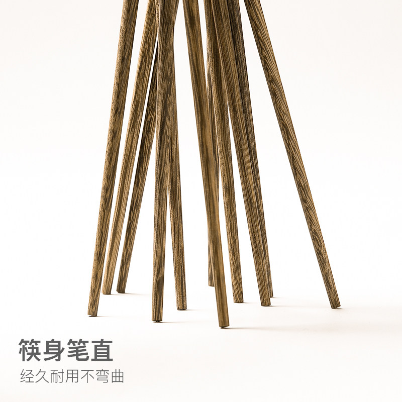 双枪家用高档实木质防滑耐高温木筷 suncha双枪千束筷子