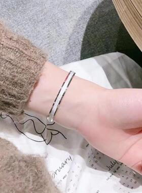 爱如繁星9999纯银手镯女实心足银镯子年轻款手环送女朋友生日礼物