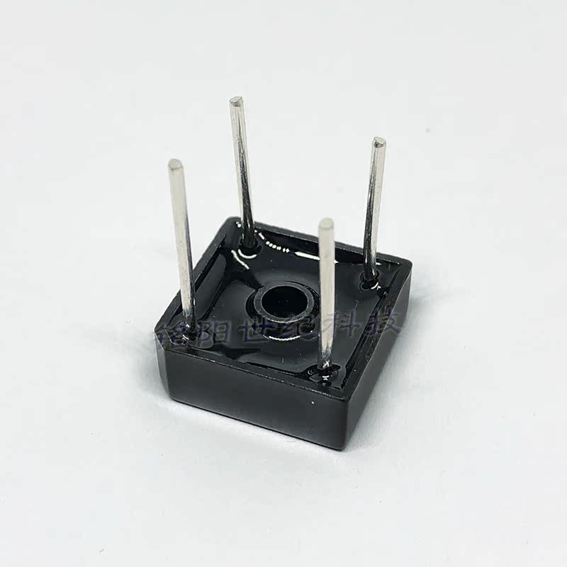 全新KBPC1510 黑色全塑封 15A1000V 圆脚塑料外壳整流桥KBPC1510W - 图2