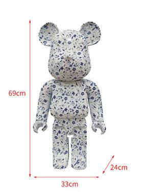 可爱暴力熊公仔玻璃钢摆件客厅电视柜室内装饰网红动物熊落地摆件