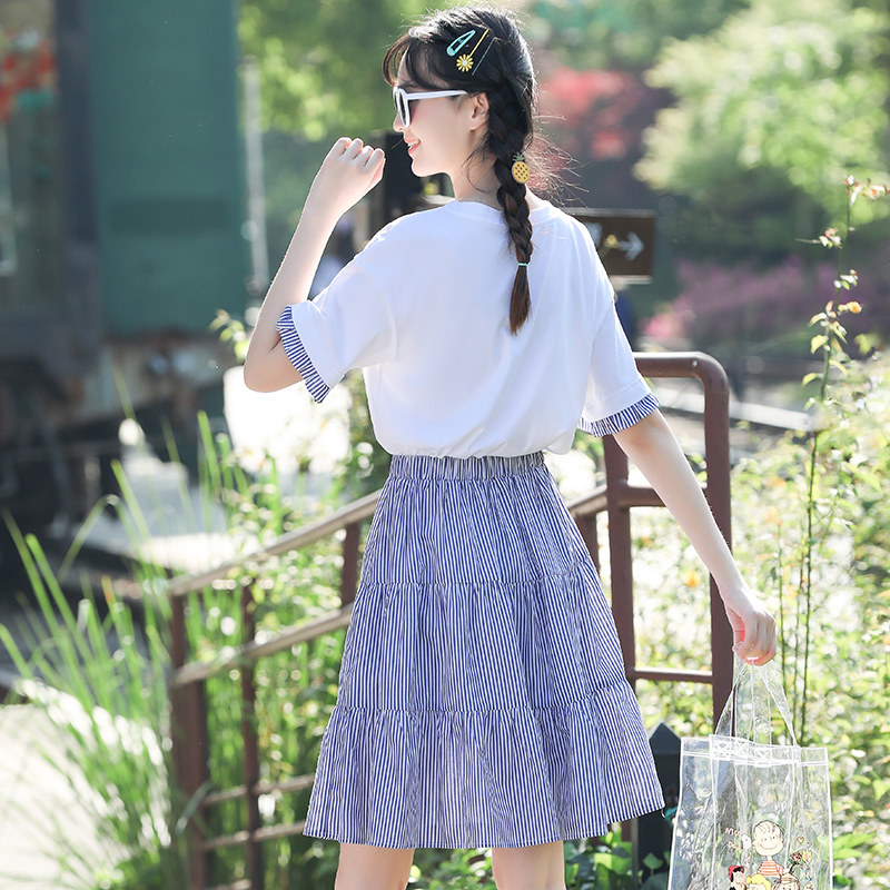 初中学生夏季连衣裙套装夏装公主裙 迅驰服饰专营连衣裙