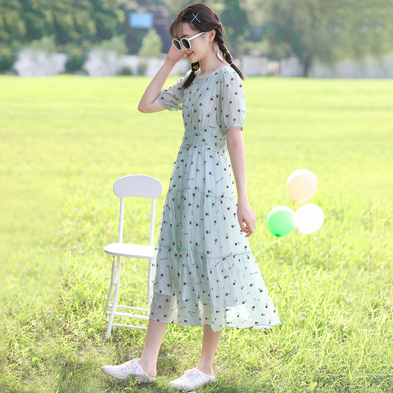 少女连衣裙夏装初中学生公主裙子 迅驰服饰专营连衣裙